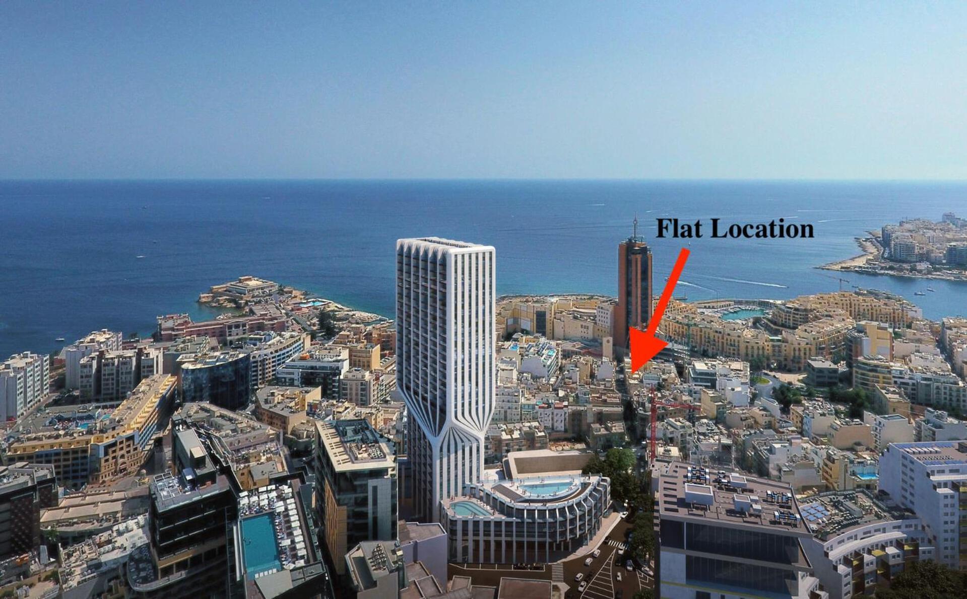 Paceville Sea View Penthouse With Jacuzzi! San Ġiljan Extérieur photo